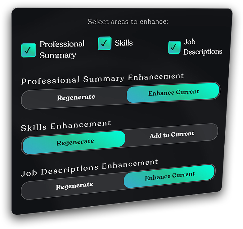 AI Enhancement Settings Dialog